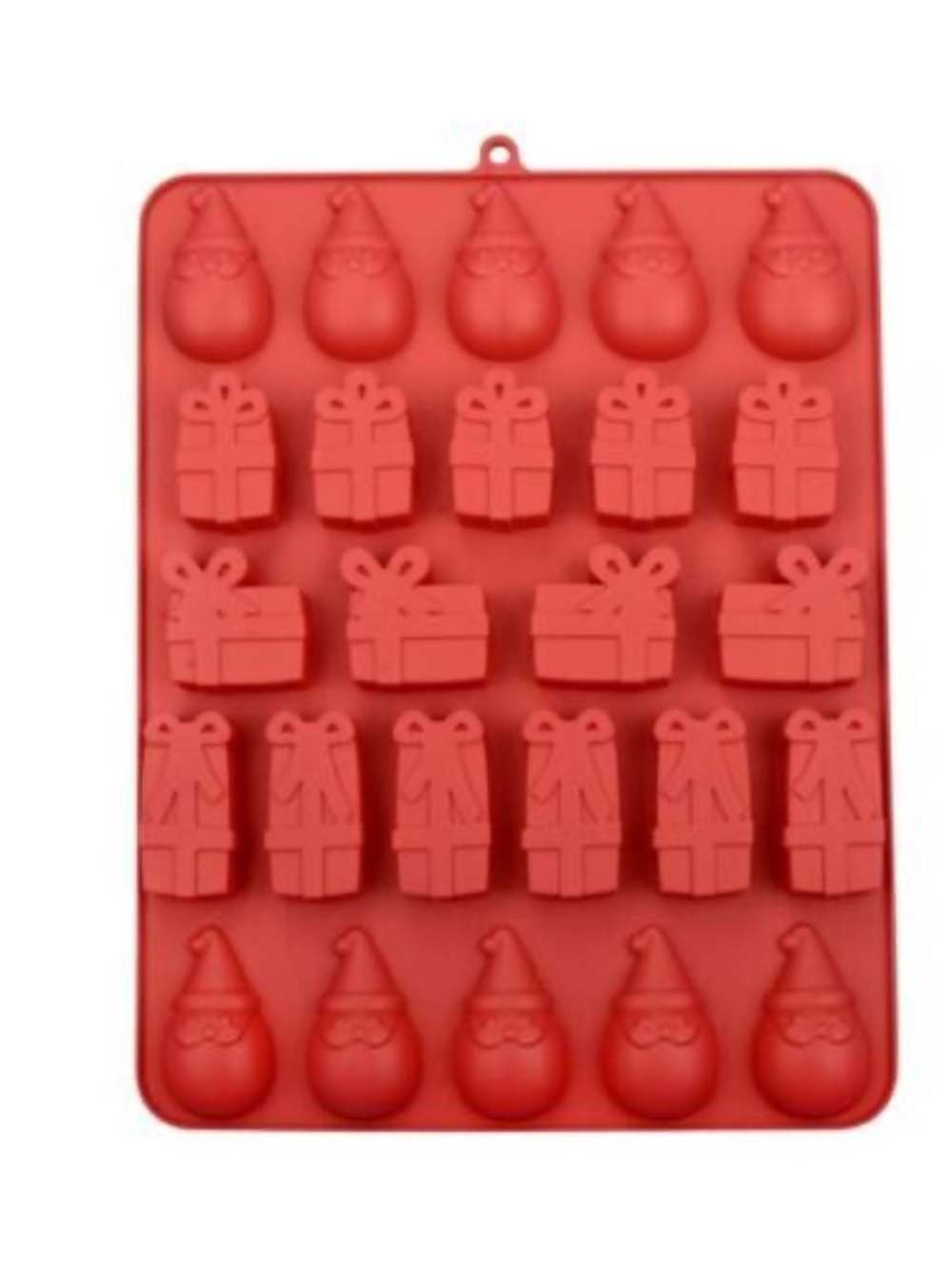 STIR Silicone Shaped Candy Mold Chocolate Treat Christmas Presents Santa 25 NEW